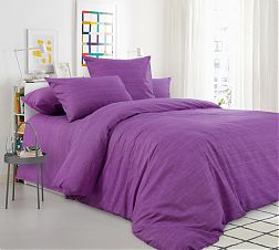 Комплект постельного белья Евромакси, поплин (Лавандовое поле)