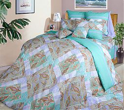 Простыня на резинке 180*200 см, бязь "Люкс", борт 20 см (Бахчисарай)